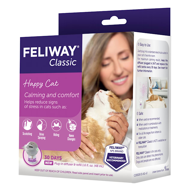 FELIWAY Classic – Anti-stress pour Chat – Diffuseur + Recharge 48 ml :  : Animalerie