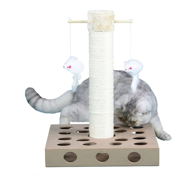 Go Pet Club Beige Cat Scratching Post with IQ Box Petco
