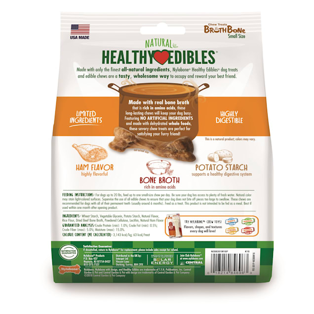 Nylabone healthy edibles dog chew treat bones outlet