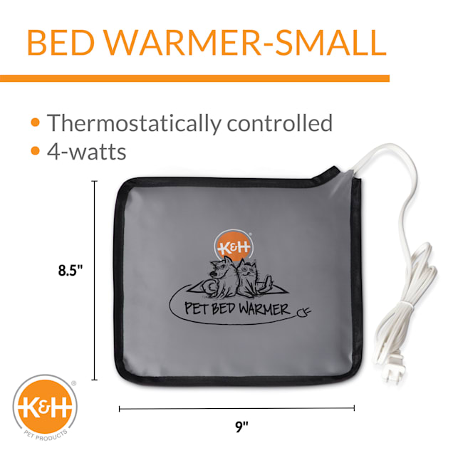 K and h heated pet bed top