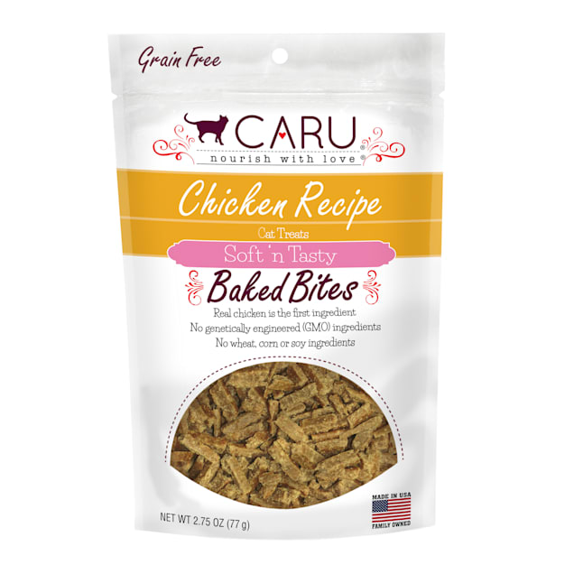 CARU Chicken Recipe Baked Bites Semi-moist Cat Treat, 3 oz. | Petco