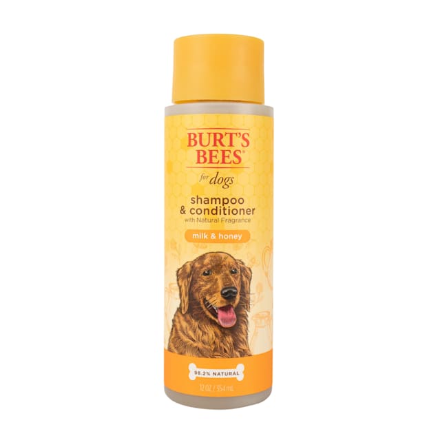 Burt's Bees Natural Pet Care Shampoo & Conditioner Milk & Honey Scent, 12 fl. oz. - Carousel image #1
