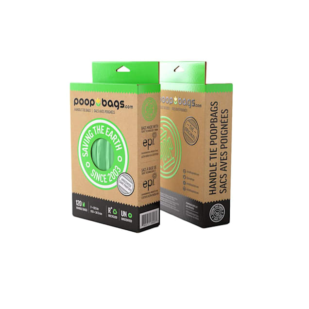 The Original Poop Bags Handle Tie Waste Bags for Dogs, Count of 120 - Carousel image #1