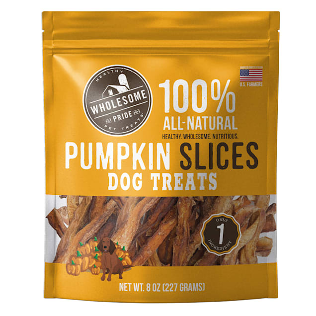 Wholesome Pride Pumpkin Strips Dog Treats 8 oz. Petco