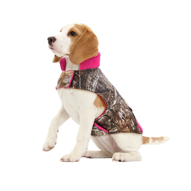 Pink camo dog vest deals
