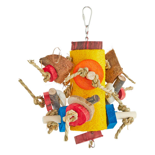 You & Me Fun Sponge Chewing Bird Toy, Medium - Carousel image #1