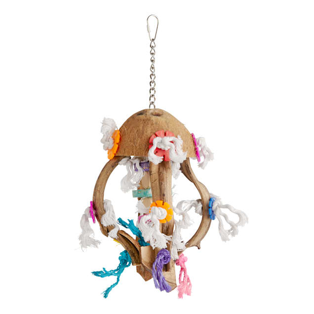 You & Me Jellyfish Preening Bird Toy, Large - Carousel image #1