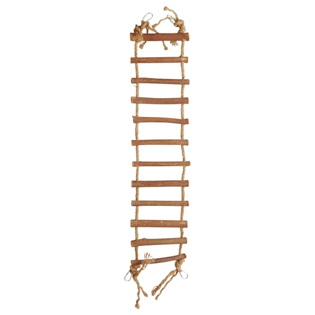 You & Me Chirp Up The Ladder Rope & Wood Bird Perch, Large - Carousel image #1