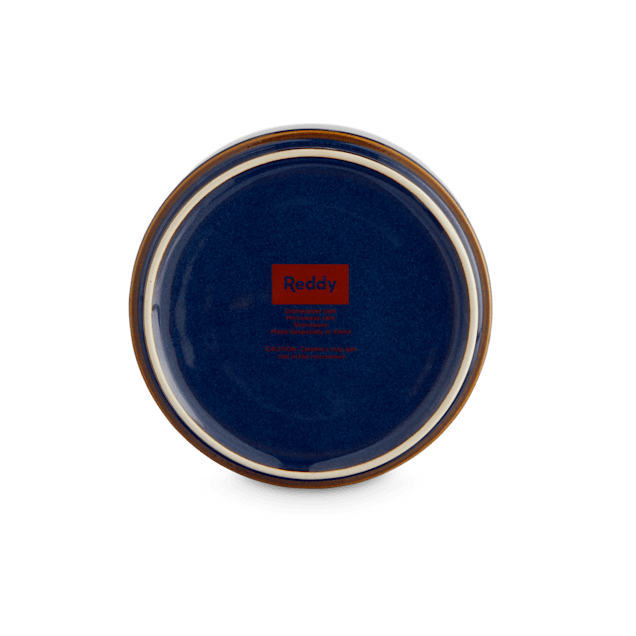 Reddy Indigo Ceramic Dog Bowl 3 8 Cup Petco