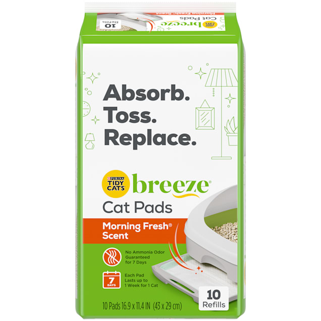 Tidy Cats Breeze Litter System Cat Pad Refills, Count of 10