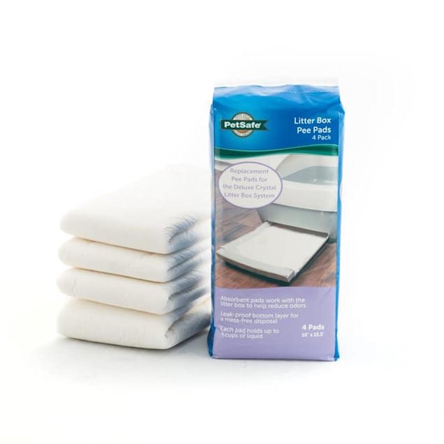 Scoopfree By Petsafe Crystal Litter Box Pee Pad For Cats Medium Pack Of 4 Petco