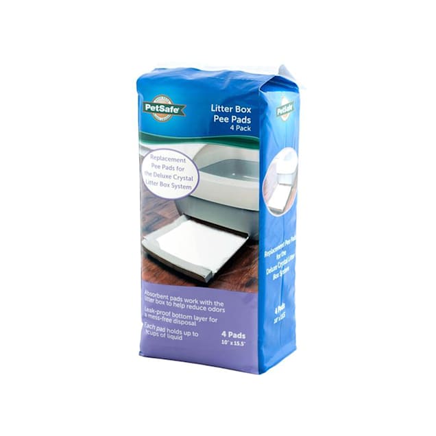Scoopfree By Petsafe Crystal Litter Box Pee Pad For Cats Medium Pack Of 4 Petco