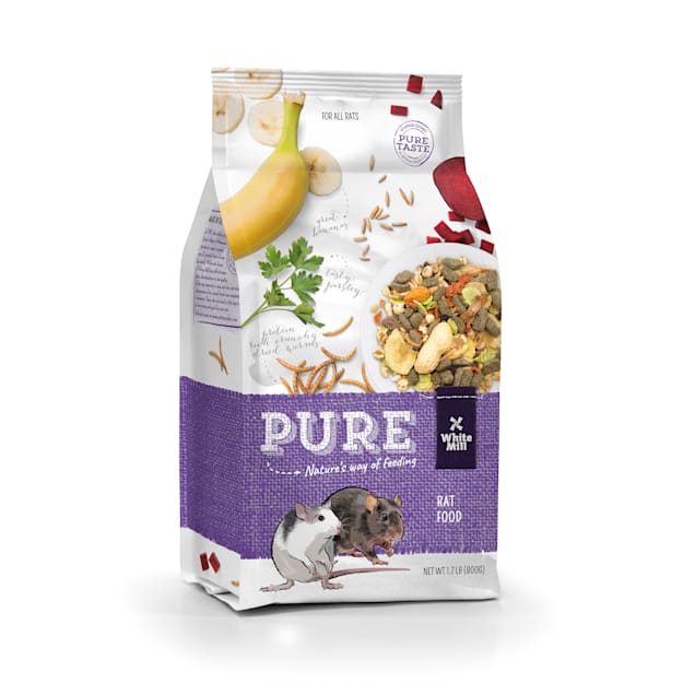 White Mill Seed Mixture Peanut Banana Dry Rat Food 1.7 lbs. Petco