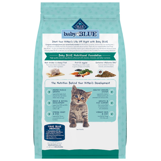 Blue Buffalo Baby Blue Kitten Chicken Pea Dry Food 4.5 lbs