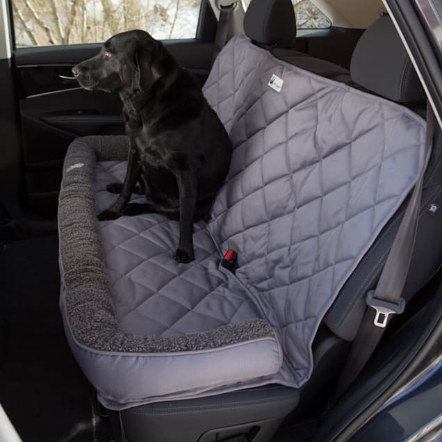 3 Dog No Slip Bolster Fleece Grey Seat Protector 54 L X 26 W X 0.5 H Petco