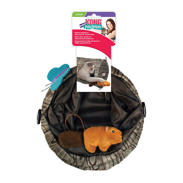 Kong play spaces cheap burrow cat toy