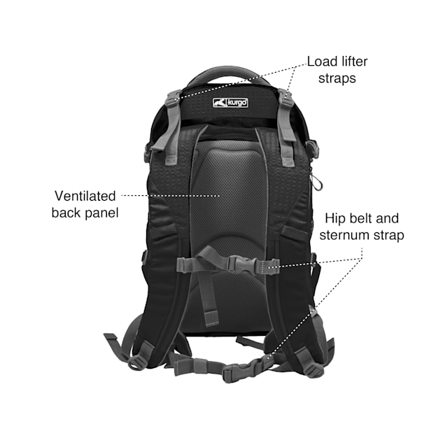 Kurgo Dog G Train K9 Black Backpack Petco