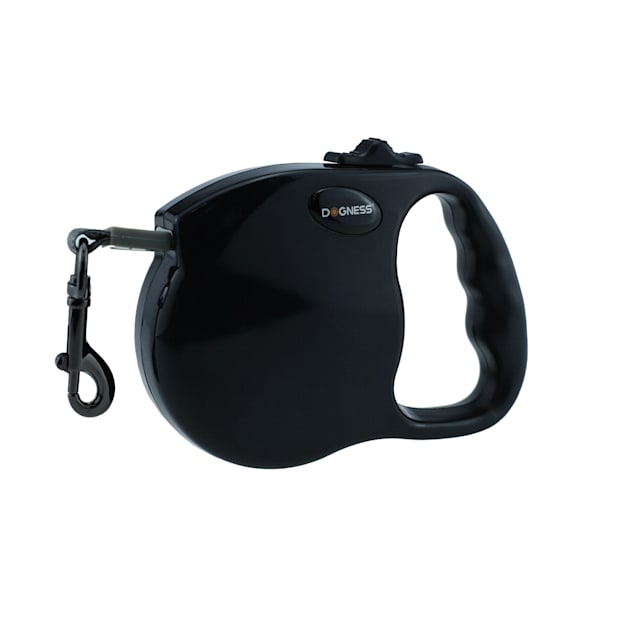 Dogness Fashion Retractable Black Leash, 10' L - Carousel image #1
