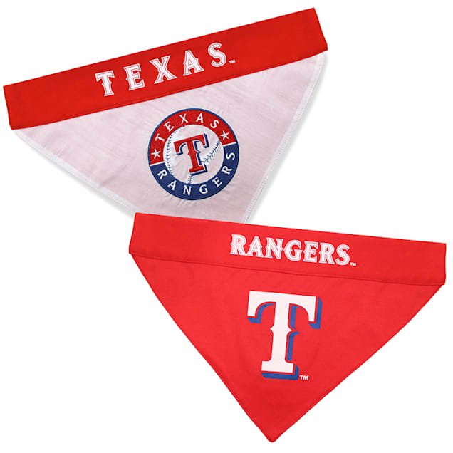 Pets First Texas Rangers Reversible Bandana for Dogs, Small/Medium - Carousel image #1