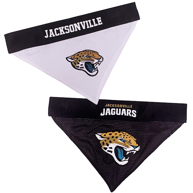 Pets First Jacksonville Jaguars Reversible Bandana for Dogs, Small/Medium - Carousel image #1