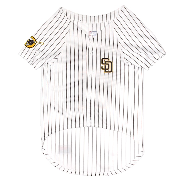 san diego padres jersey medium Away Sand Pinstripes