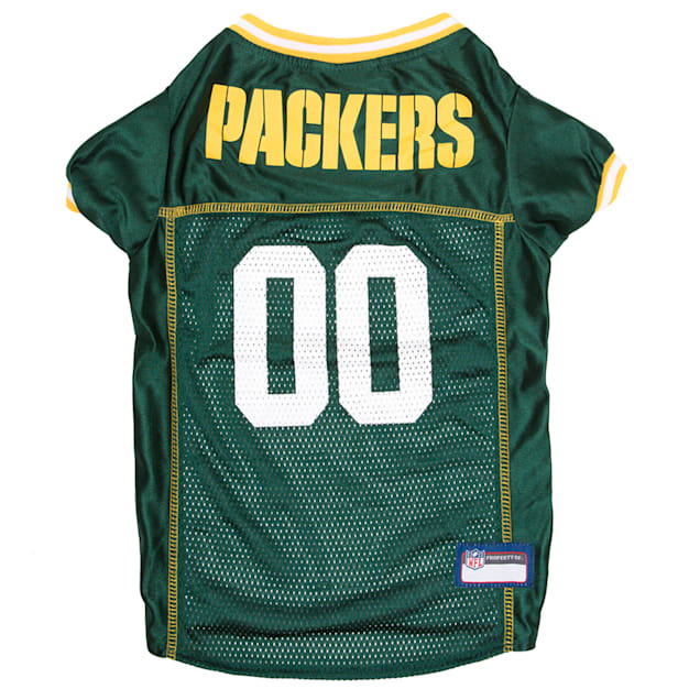 Pets First Green Bay Packers Mesh Dog Jersey, Large