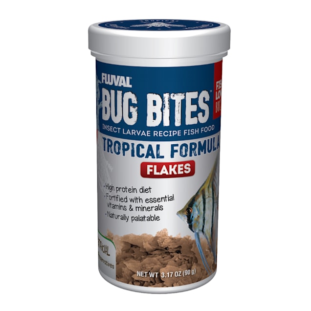 Fluval Bug Bites Tropical Flakes, 3.17 oz. - Carousel image #1