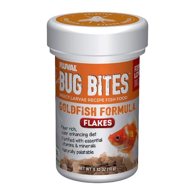 Fluval Bug Bites Goldfish Flakes, 0.63 oz. - Carousel image #1