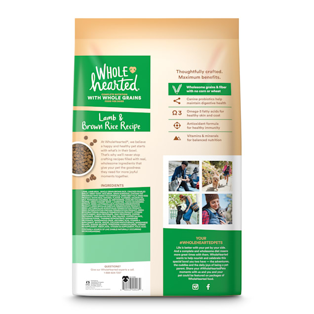 Wholehearted puppy food ingredients new arrivals