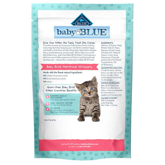 Blue Buffalo Baby Blue Crunchies Natural Grain Free Savory Salmon