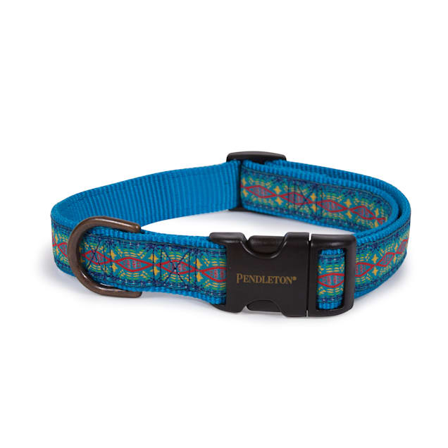 Pendleton Diamond River Turquoise Dog Collar Small Petco