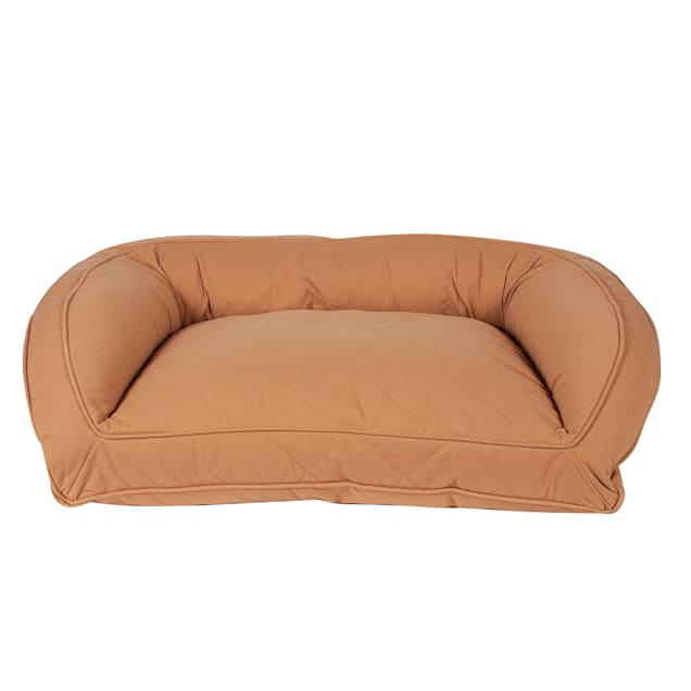 Carolina Pet Company Orthopedic Quilted Microfiber Bolster Dog Bed in Saddle, 27" L X 36" W X 10.5" H - Carousel image #1