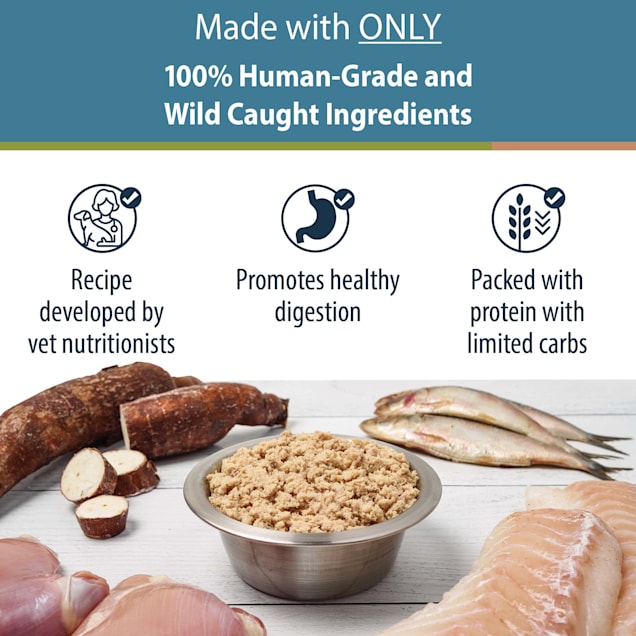 JustFoodForDogs Daily Diets Fish Chicken Frozen Cat Food 18 oz. Petco