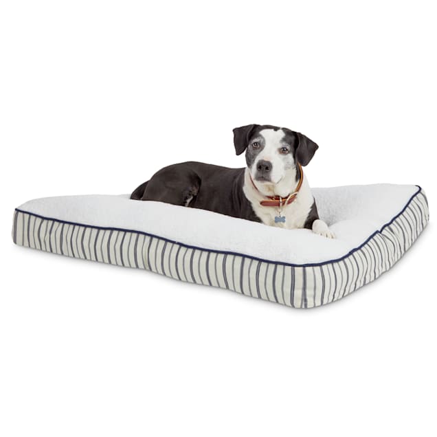 Ticking stripe dog clearance bed