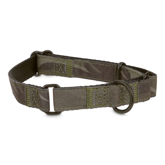 Good2Go Green Camo Microsuede Martingale Dog Collar, Small Petco