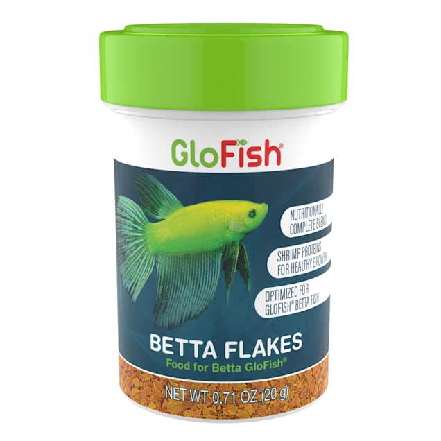 GloFish Betta Flakes Tropical Fish Food, 0.71 oz. - Carousel image #1