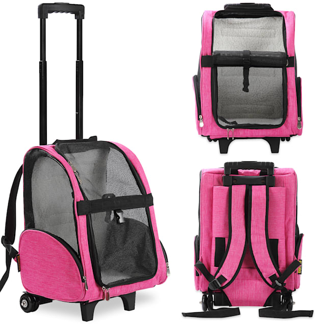 Carriers & Travel Products Kuoser 4in1 Oxford Pet Carrier Rolling