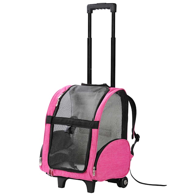 Kopeks Pink Deluxe Backpack Pet Travel Carrier, Medium