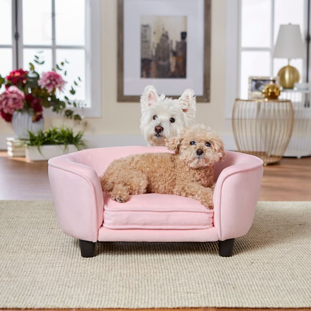 Enchanted Home Pet Pink Coco Pet Sofa 26 5 L X 16 W X 11 H Petco