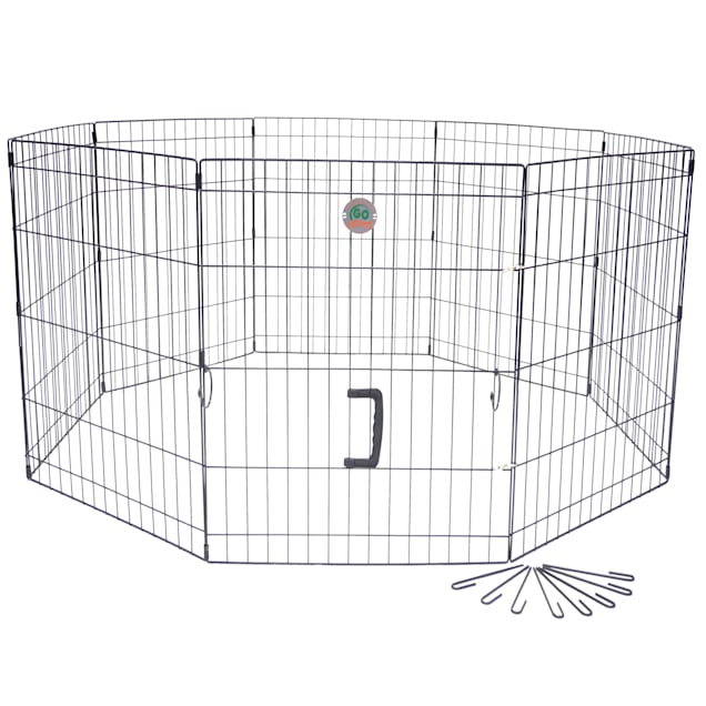 Go Pet Club Foldable Exercise Pen for Dogs, 24" L X 24" W X 42" H Petco