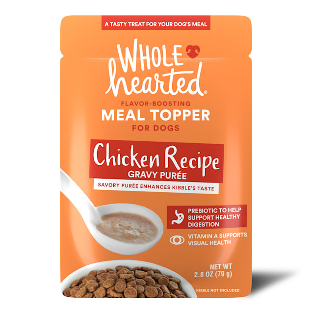 WholeHearted GrainFree Chicken Recipe Gravy Puree Wet Dog Meal Topper