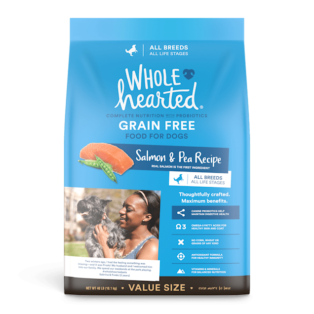 WholeHearted Grain Free All Life Stages Salmon and Pea Recipe Dry Dog