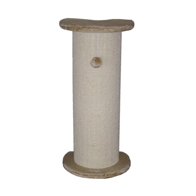 Go Pet Club Beige Cat Sisal Scratching Post F17, 29" H - Carousel image #1