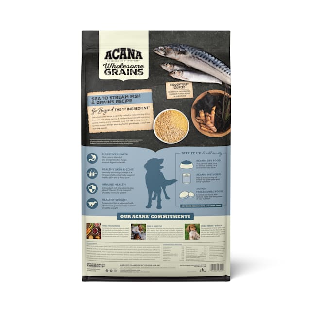 Acana Wholesome Grains Sea to Stream Recipe Dry Dog Food, 22.5-lb