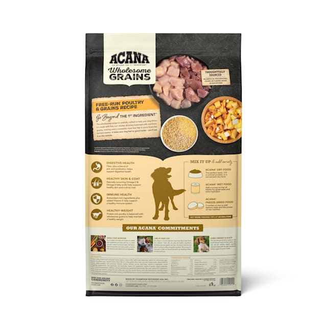 ACANA Wholesome Grains Free Run Poultry Grains Recipe Dry Dog