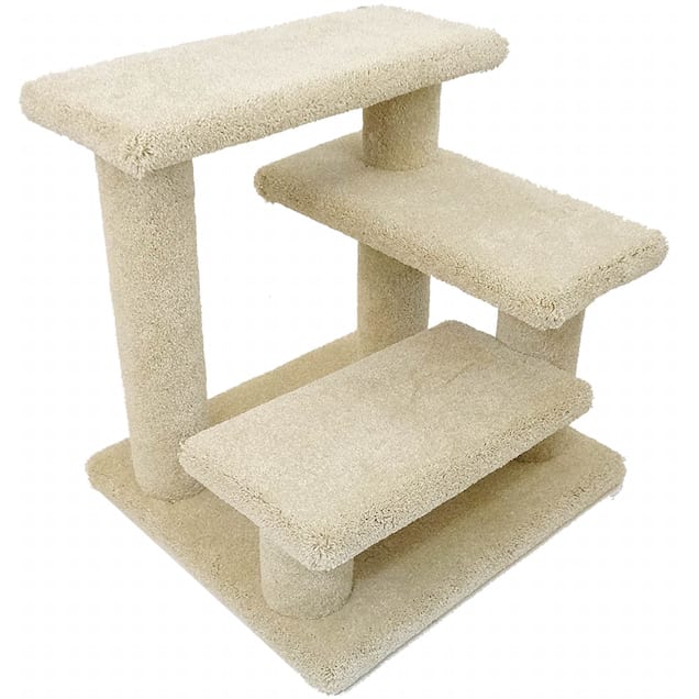New Cat Condos 3 Level Tan Crazy Pet Steps, 20" H - Carousel image #1