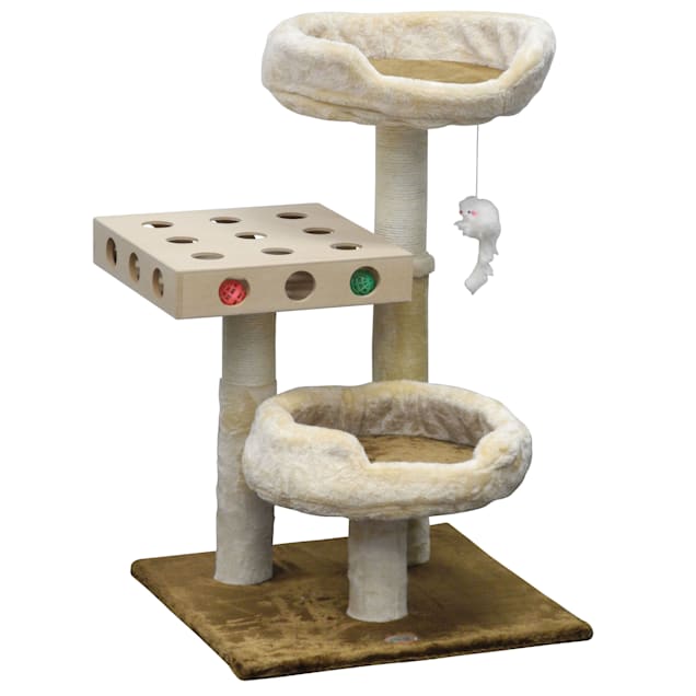 Go Pet Club IQ Busy Box Cat Scratching Post with Padded Perches SF064 32