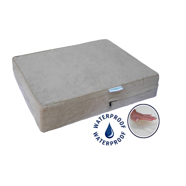 Go Pet Club Solid Memory Foam Dog Bed with Waterproof Cover 20