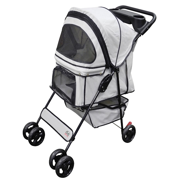 Go Pet Club Beige Pet Stroller, 35" L X 19.75" W X 36" H - Carousel image #1