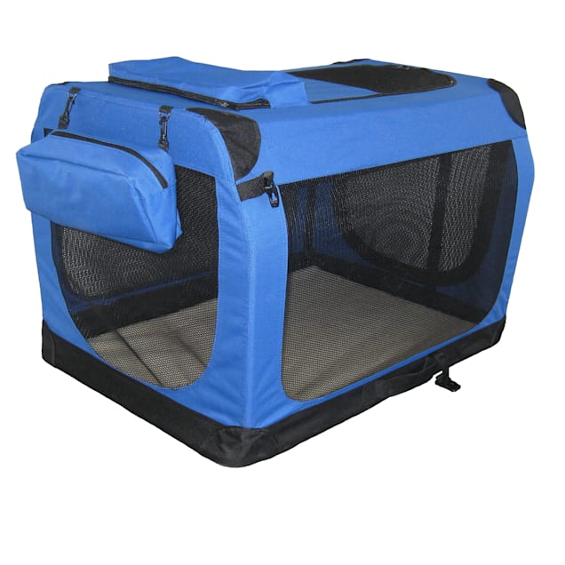 Go Pet Club Portable Soft Blue Dog Crate 32